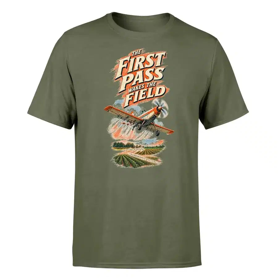 SIGNAL 651 - The First Pass Wakes The Field - Premium T-Shirt design on green army premium t shirt