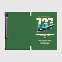 Thumbnail for Boeing 737 MAX 10 design on green samsung tablet tablet case