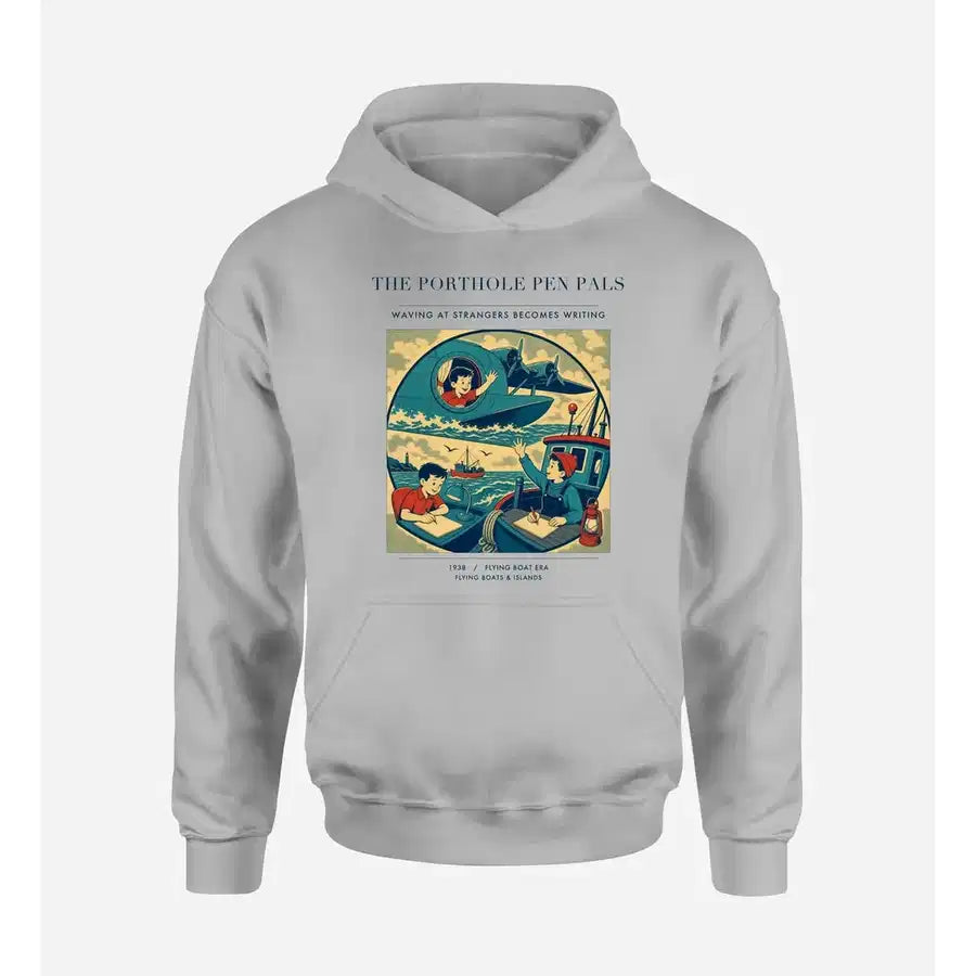 VINTAGE G4439 - The Porthole Pen Pals - Premium Hoodie design on lightgray premium