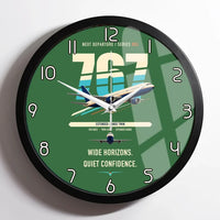 Thumbnail for Boeing 767-300ER design on green framed wall clock