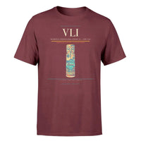 Thumbnail for Bauerfield International Airport (VLI) T-Shirt single-side front print in Dark Red | bauerfield-international-airport-vli-double-side-t-shirt
