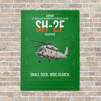 Thumbnail for Kaman SH-2F Seasprite vertical canvas print - no frame - green background