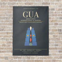 Thumbnail for Aeropuerto Internacional La Aurora GUA - Canvas Framed - Gray