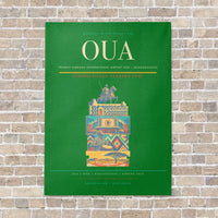 Thumbnail for Thomas Sankara International Airport OUA — Ouagadougou vertical canvas print - no frame - green background