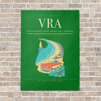 Thumbnail for Juan Gualberto Gómez Airport VRA — Varadero vertical canvas print - no frame - green background
