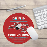 Thumbnail for DJI Flip design on red round mouse pad