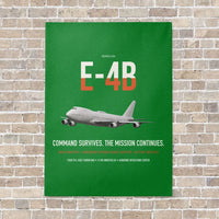 Thumbnail for E-4B Nightwatch vertical canvas print - no frame - green background