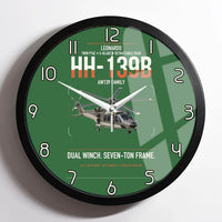 Thumbnail for Leonardo HH-139B design on green framed wall clock