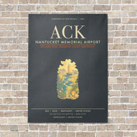 Thumbnail for Nantucket Memorial Airport ACK - Canvas Framed - Gray