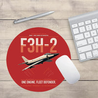 Thumbnail for F3H-2 Demon design on red round mouse pad