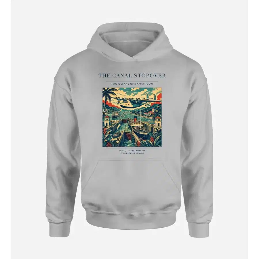 VINTAGE G4077 - The Canal Stopover - Premium Hoodie design on lightgray premium