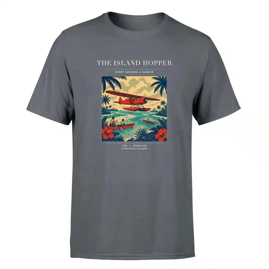 VINTAGE G4024 - The Island Hopper - Premium T-Shirt design on gray premium t shirt