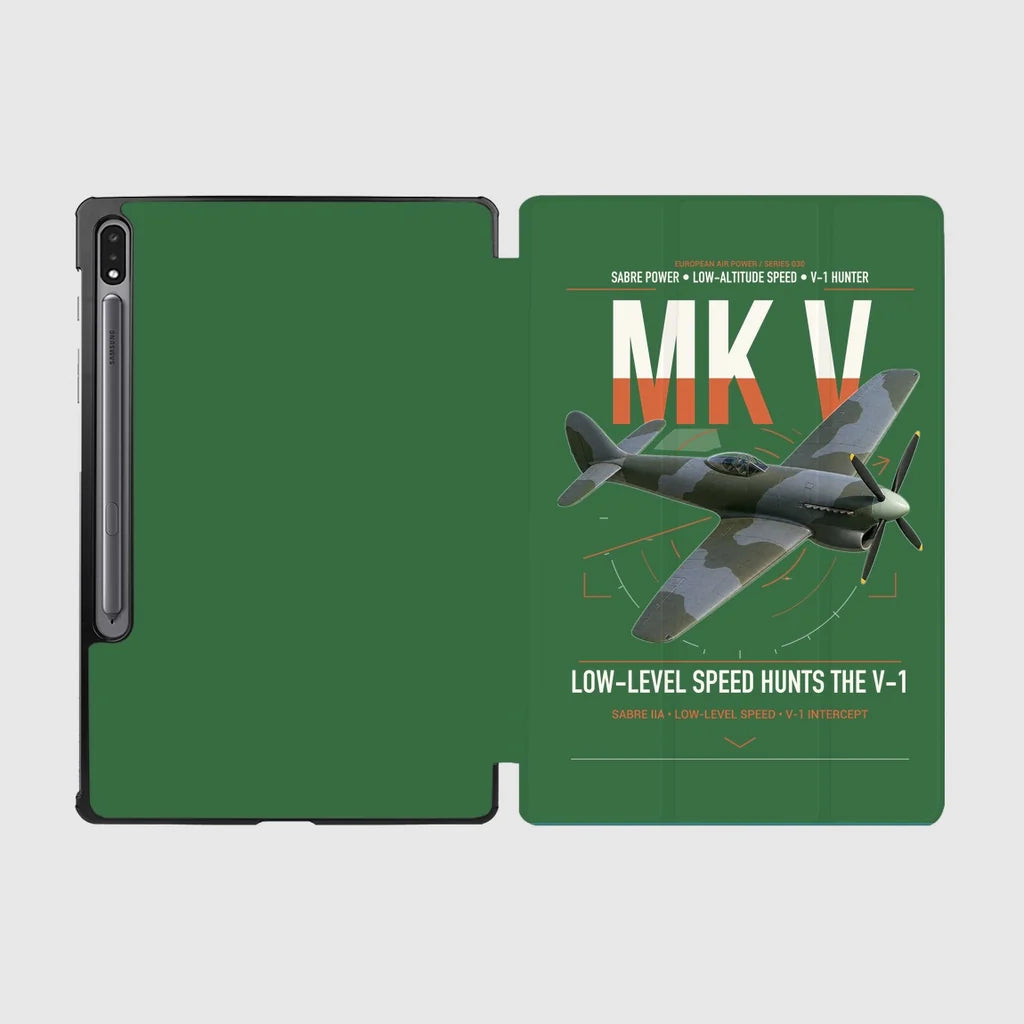 Hawker Tempest Mk V design on green samsung tablet tablet case
