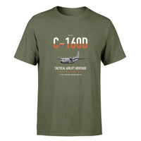 Thumbnail for Transall C-160D design on green army double-side t-shirt, single-side print