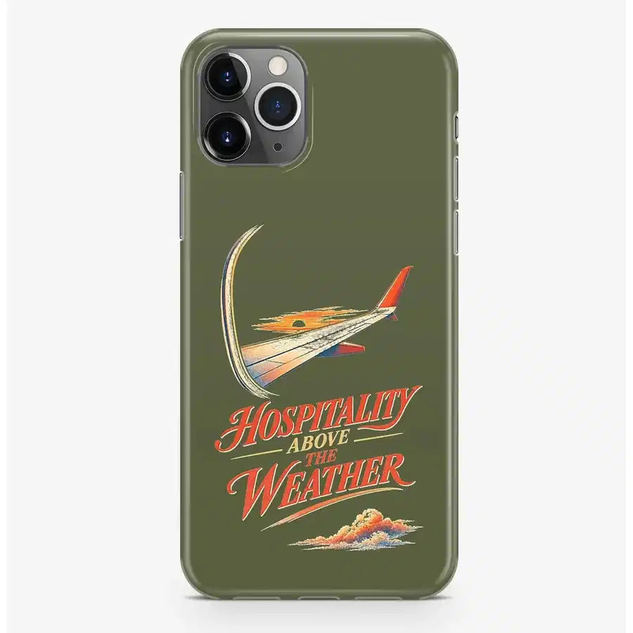SIGNAL 592 - Hospitality Above The Weather - MagSafe iPhone Pro Max design on green army magsafe iphone pro max