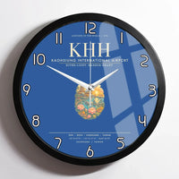 Thumbnail for Kaohsiung International Airport KHH Wall-Clock Framed - Blue