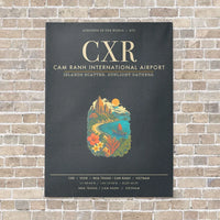 Thumbnail for Cam Ranh International Airport Nha Trang CXR - Canvas Framed - Gray