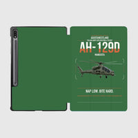 Thumbnail for AgustaWestland AH-129D Mangusta design on green samsung tablet tablet case
