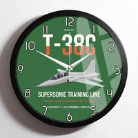 Thumbnail for T-38C Talon design on green framed wall clock