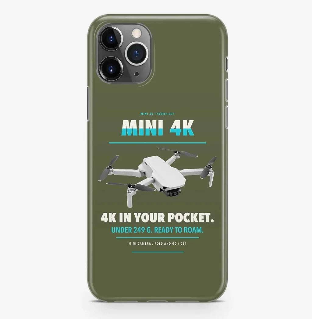 DJI Mini 4K Case ProMax design on green army iphone case promax