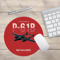 Thumbnail for P-61B Black Widow design on red round mouse pad