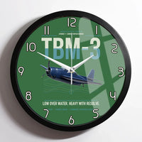 Thumbnail for TBM-3 Avenger design on green framed wall clock