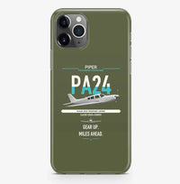 Thumbnail for Piper PA-24-250 Comanche 250 design on green army magsafe iphone case, for iPhone Pro Max
