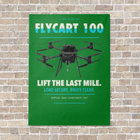 Thumbnail for DJI FlyCart 100 vertical canvas print - no frame - green background