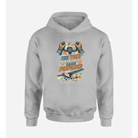 Thumbnail for SIGNAL 646 - The Yoke Knows Who Came Prepared design on light gray hoodie single side