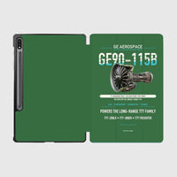 Thumbnail for GE90-115B design on green samsung tablet tablet case