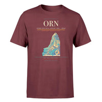 Thumbnail for Ahmed Ben Bella Airport (ORN) T-Shirt single-side front print in Dark Red | ahmed-ben-bella-airport-orn-double-side-t-shirt