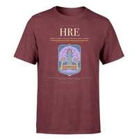 Thumbnail for Robert Gabriel Mugabe International Airport (HRE) T-Shirt single-side front print in Dark Red | robert-gabriel-mugabe-international-airport-hre-double-side-t-shirt