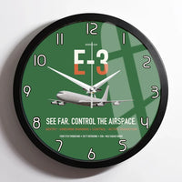 Thumbnail for E-3 Sentry AWACS design on green framed wall clock