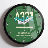 Thumbnail for Airbus A321neo design on green framed wall clock
