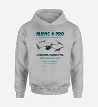 Thumbnail for DJI Mavic 4 Pro design on light gray hoodie single side