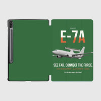 Thumbnail for E-7A Wedgetail design on green samsung tablet tablet case