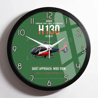Thumbnail for Airbus H130 design on green framed wall clock