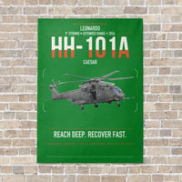 Thumbnail for Leonardo HH-101A Caesar vertical canvas print - no frame - green background