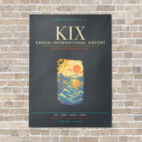 Thumbnail for Kansai International Airport Osaka KIX - Canvas Framed - Gray