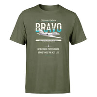 Thumbnail for Cessna Citation Bravo design on green army double-side t-shirt, single-side print