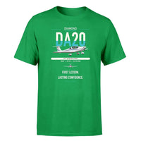 Thumbnail for Diamond DA20 design on green t-shirt, single-side print