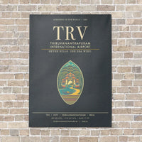 Thumbnail for Thiruvananthapuram International Airport TRV - Canvas Framed - Gray