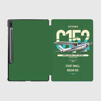 Thumbnail for Cessna 152 design on green samsung tablet tablet case