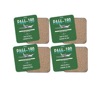 Thumbnail for Piper PA-44-180 Seminole design on green 4 pieces set coaster