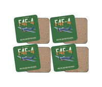 Thumbnail for F4F-4 Wildcat design on green 4 pieces set coaster