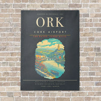Thumbnail for Cork Airport ORK - Canvas Framed - Gray