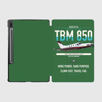 Thumbnail for Socata TBM 850 design on green samsung tablet tablet case