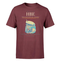 Thumbnail for Borg El Arab Airport (HBE) T-Shirt single-side front print in Dark Red | borg-el-arab-airport-hbe-double-side-t-shirt