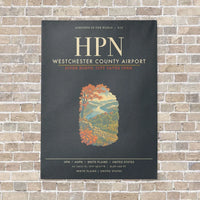 Thumbnail for Westchester County Airport HPN - Canvas Framed - Gray