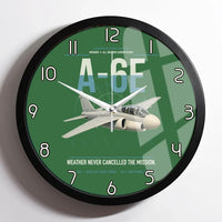 Thumbnail for A-6E Intruder design on green framed wall clock